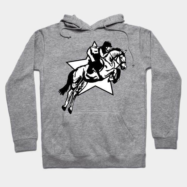 Showjumping Star Hoodie by Shyflyer